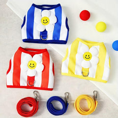 Summer Sunflower Pet Harness & Leash Set