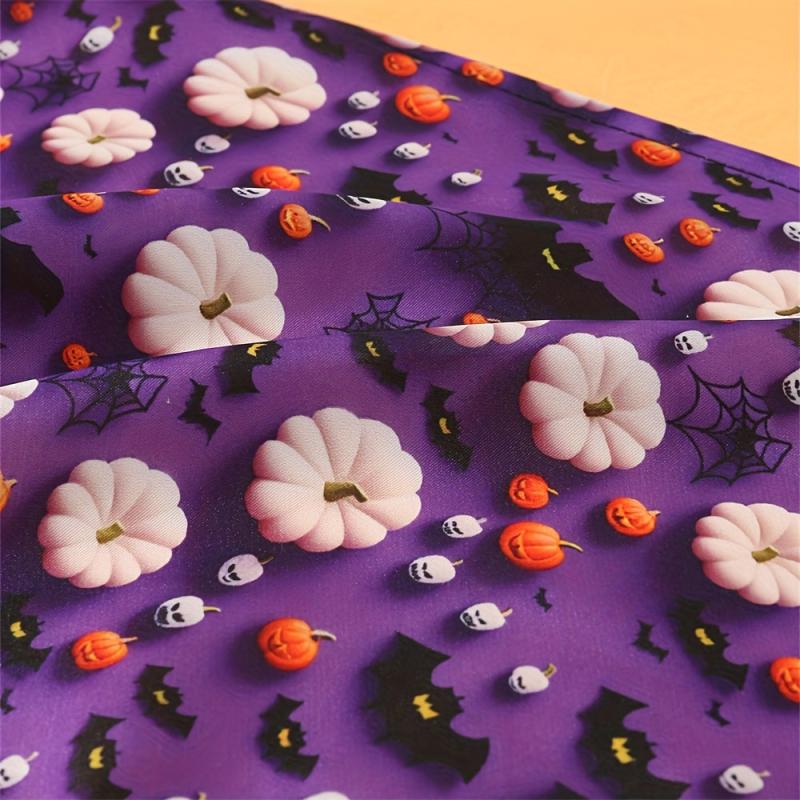 Halloween Pet Scarf Cracked Hand Bone Graphic Dog Saliva Towel