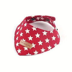 Red Small Dog Puppy Drool Scarf Bib