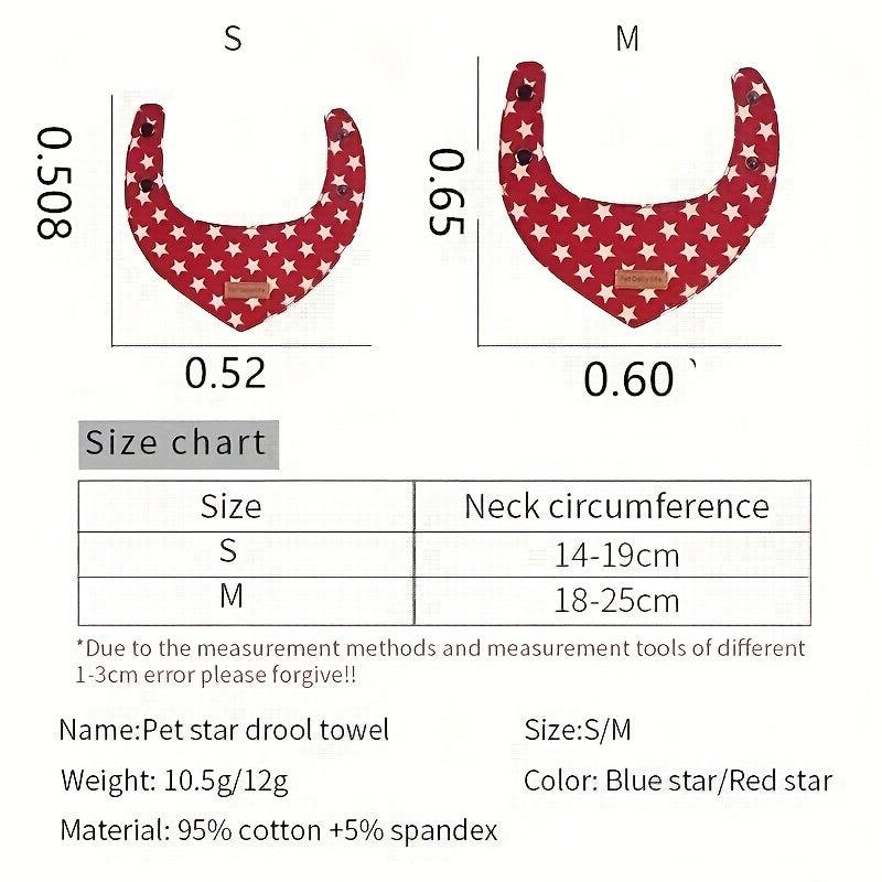Red Small Dog Puppy Drool Scarf Bib