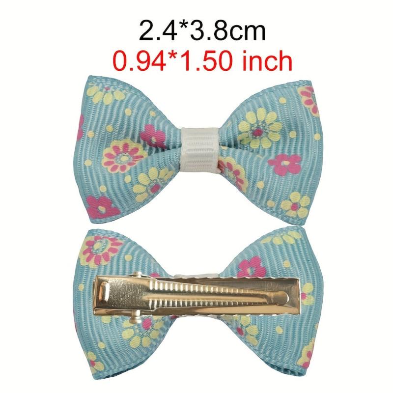 20pcs Puppy Dog Hair Bows w/ Metal Clips Hair Accessories for Stylish Look