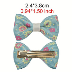 20pcs Puppy Dog Hair Bows w/ Metal Clips Hair Accessories for Stylish Look