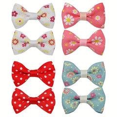 20pcs Puppy Dog Hair Bows w/ Metal Clips Hair Accessories for Stylish Look