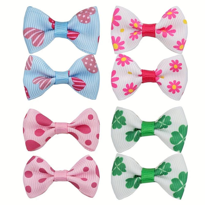20pcs Puppy Dog Hair Bows w/ Metal Clips Hair Accessories for Stylish Look