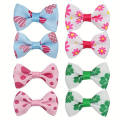 20pcs Puppy Dog Hair Bows w/ Metal Clips Hair Accessories for Stylish Look