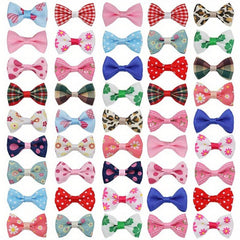 20pcs Puppy Dog Hair Bows w/ Metal Clips Hair Accessories for Stylish Look