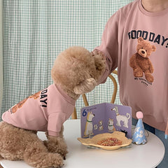 Warm and Cozy Dog Sweater with Bear Pattern