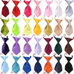 10pcs Mixed Random Pet Solid Small Neck Ties For Small Dogs