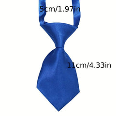 10pcs Mixed Random Pet Solid Small Neck Ties For Small Dogs