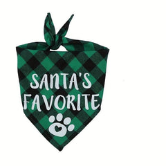 Christmas Print Pet Saliva Towel for Dogs & Cats