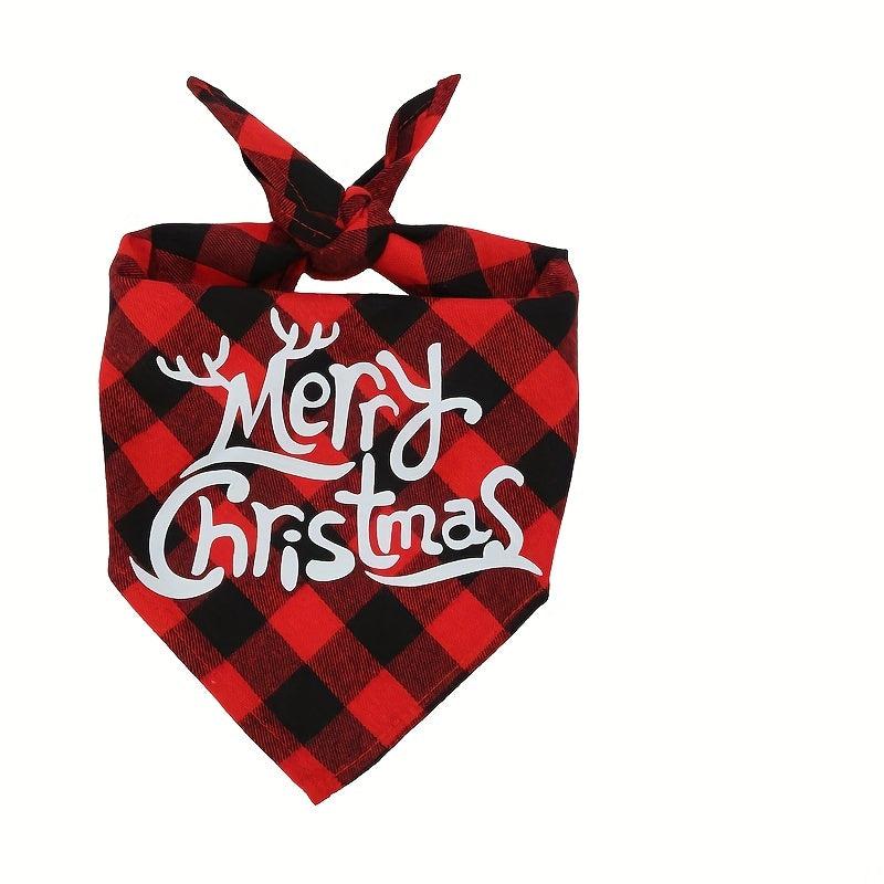 Christmas Print Pet Saliva Towel for Dogs & Cats