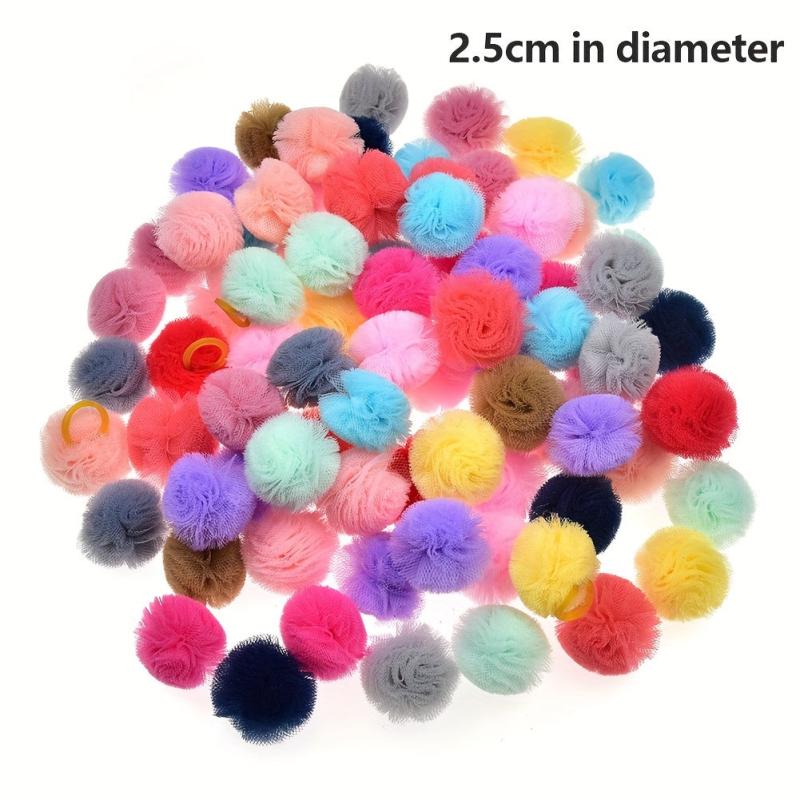 50 Colorful Pet Hair Bows for Dogs - Headwear & Accessories
