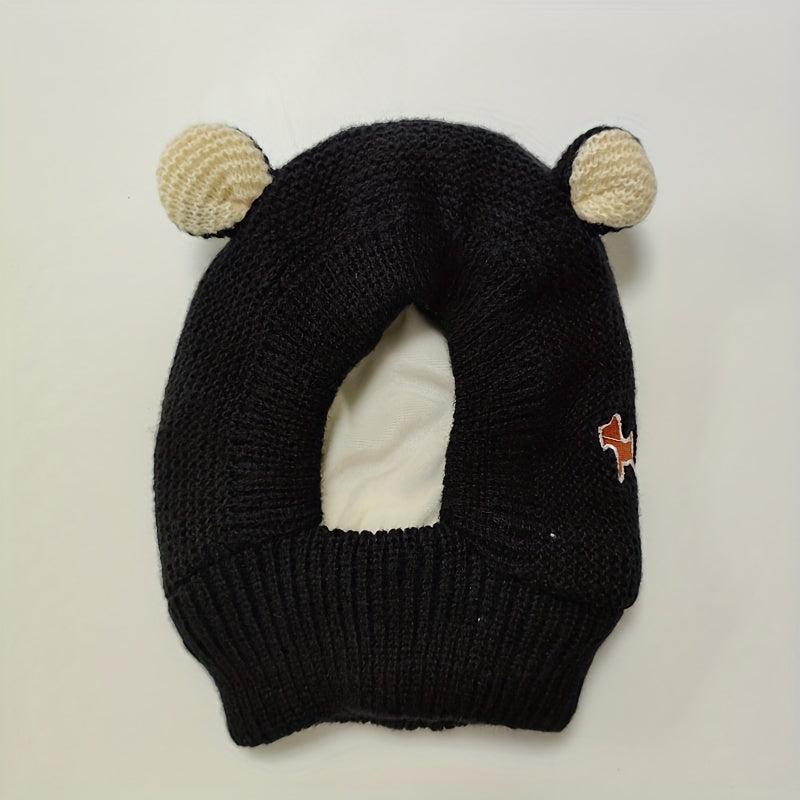Dog Winter Head Ears Rabbit Ear Dog Cold Winter Hat Pet Knitted Headgear
