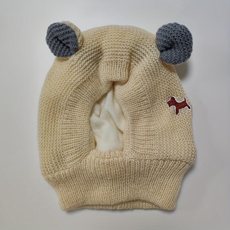Dog Winter Head Ears Rabbit Ear Dog Cold Winter Hat Pet Knitted Headgear