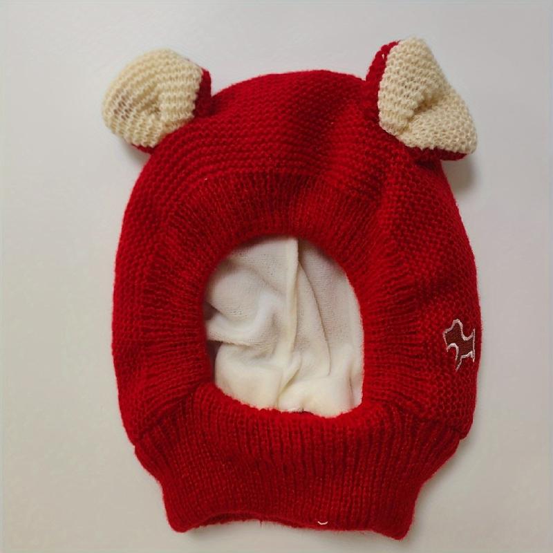 Dog Winter Head Ears Rabbit Ear Dog Cold Winter Hat Pet Knitted Headgear