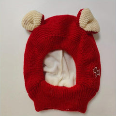 Dog Winter Head Ears Rabbit Ear Dog Cold Winter Hat Pet Knitted Headgear