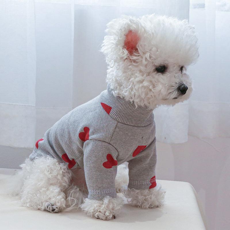 Love Heart Pattern Sweater for Small-Medium Dogs & Cats