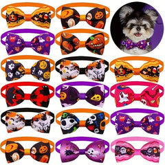 Halloween Pet Tie Cat Dog Adjustable Collar Decoration
