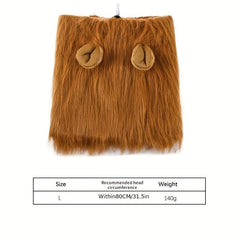 Adjustable Lion Wig with Ears for Dogs and Fun Mane Costume