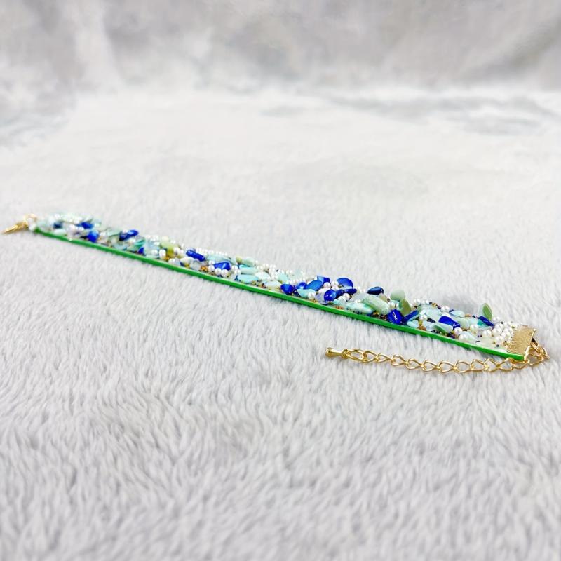 Boho Floral Stone Pet Necklace for Dogs and Cats Eye Catching Accessory