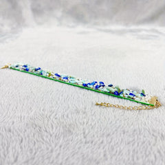 Boho Floral Stone Pet Necklace for Dogs and Cats Eye Catching Accessory