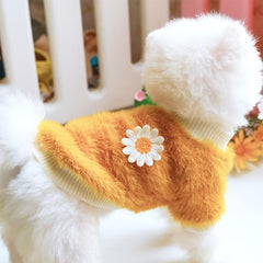 Daisy Flower Pet Sweater - Cozy and Stylish