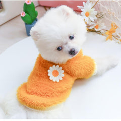 Daisy Flower Pet Sweater - Cozy and Stylish