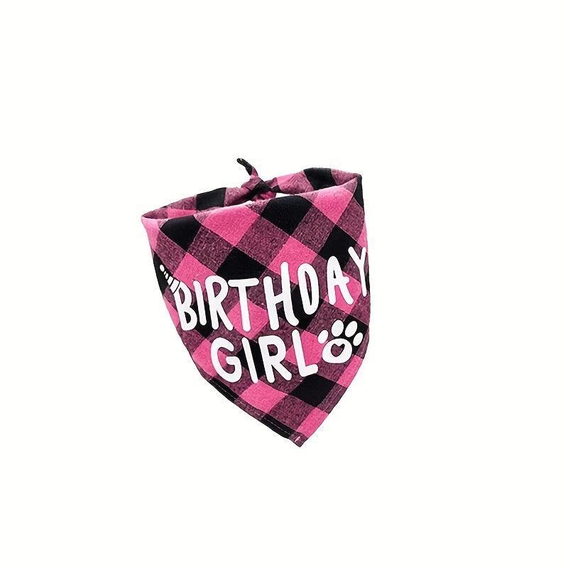 Pet Birthday Bandana & Hat Set for Cats and Dogs