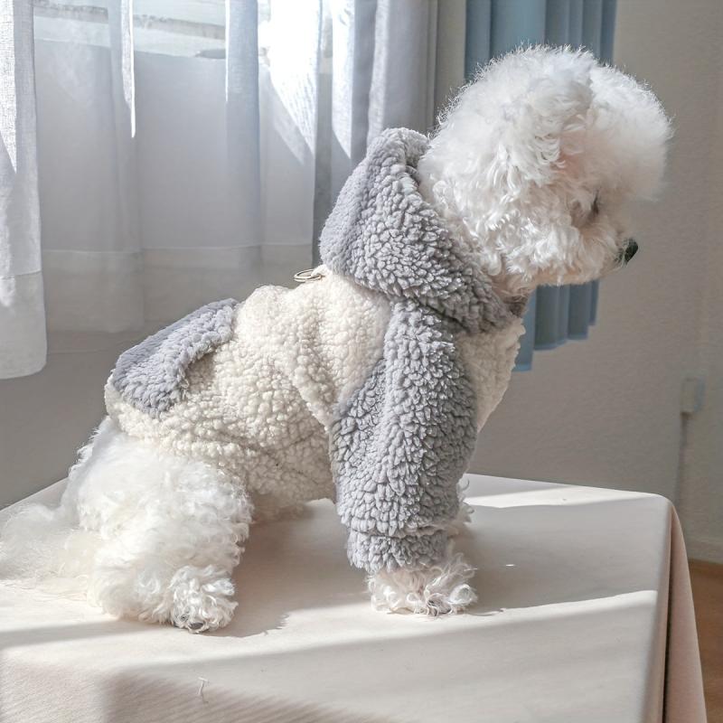 Thick Fleece Dog Jacket for Winter Outdoor Activities
