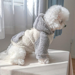Thick Fleece Dog Jacket for Winter Outdoor Activities