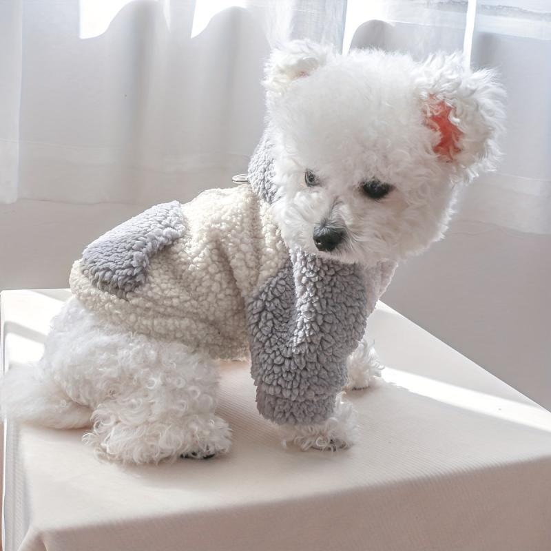 Thick Fleece Dog Jacket for Winter Outdoor Activities