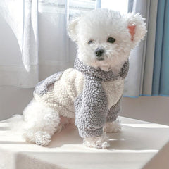 Thick Fleece Dog Jacket for Winter Outdoor Activities