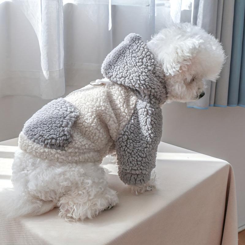 Thick Fleece Dog Jacket for Winter Outdoor Activities