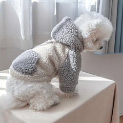 Thick Fleece Dog Jacket for Winter Outdoor Activities