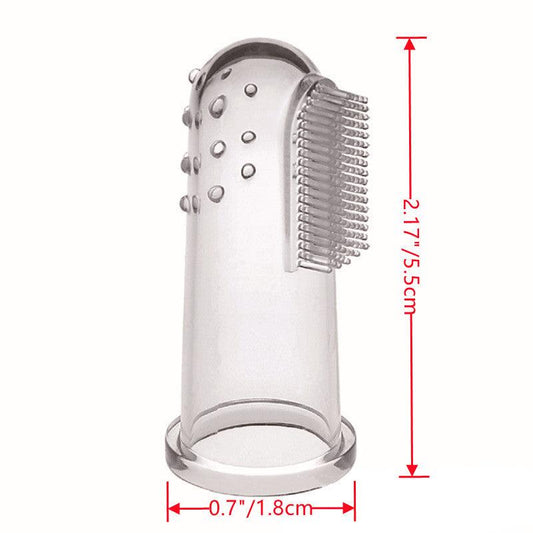 Soft Finger Toothbrush for Dogs and Cats - Effective Pet Dental Care