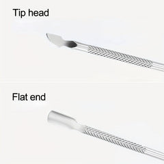 Dual Head Pet Teeth Cleaning Tool Dogs Cats Dental Oral Care Stainless Steel