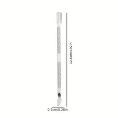 Dual Head Pet Teeth Cleaning Tool Dogs Cats Dental Oral Care Stainless Steel