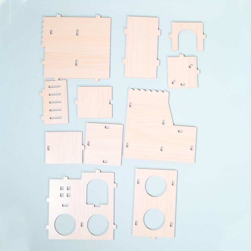 DIY Hamster Wood House Slide Climbing Ladder Toy Small Animals Rat Mouse