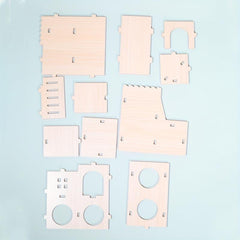 DIY Hamster Wood House Slide Climbing Ladder Toy Small Animals Rat Mouse