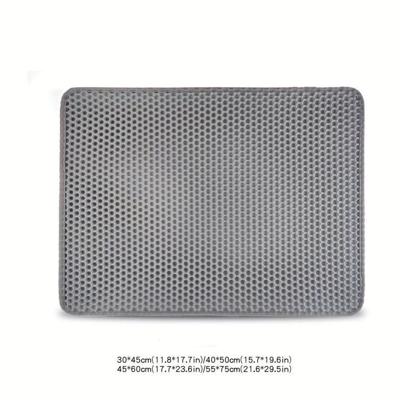 Waterproof Cat Litter Trapping Mat Washable Double Layer Non slip Cat Mat