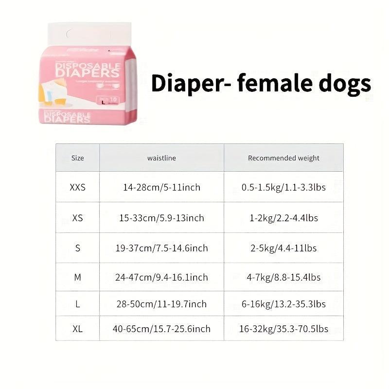 Leak Proof Dog Diapers Disposable Physiological Pants