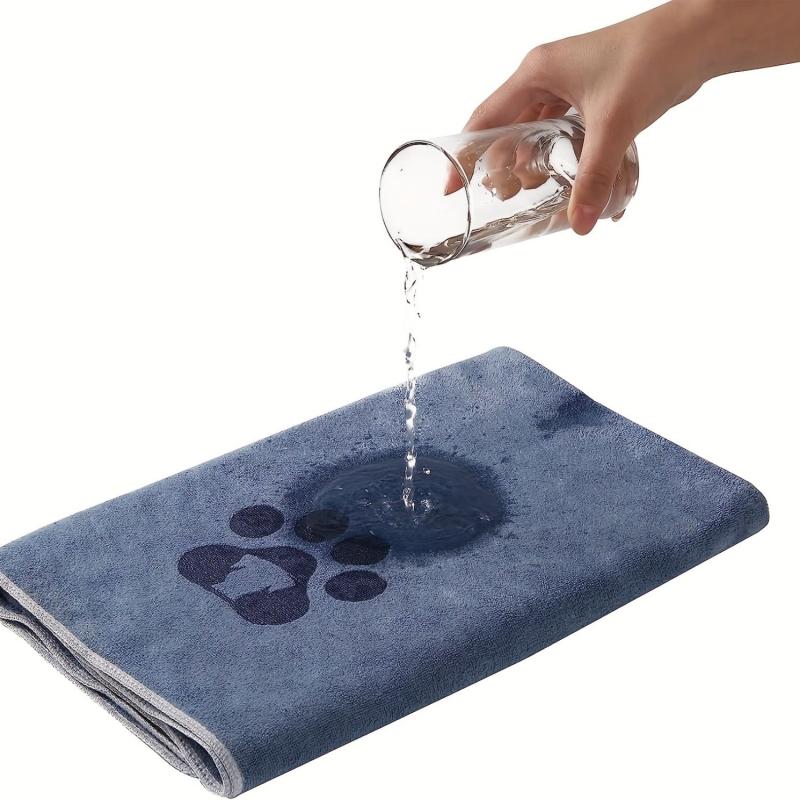 1pc Pet Dog Bath Towel Quick Dry Microfiber Pet Bath Towel For Cats And Dogs