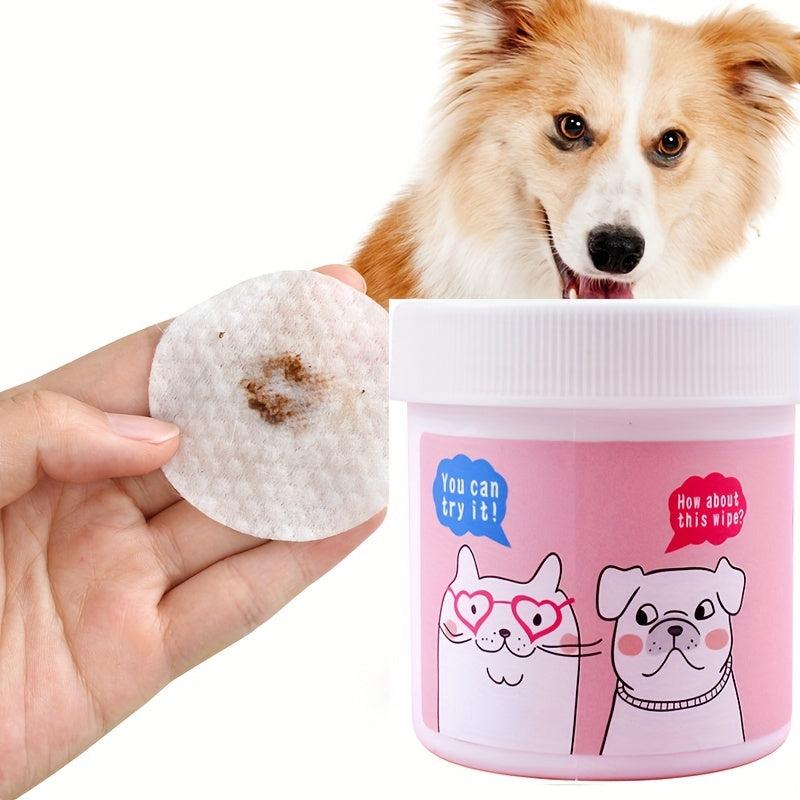 120pcs Pet Eye Wipes Dog Cat Eye Cleaning Tear Stain Remover Pads