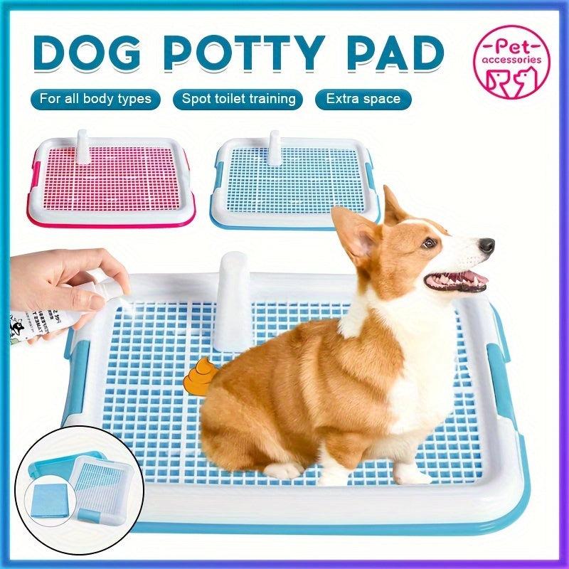 Dog Potty Toilet with Pee Post Dog Pee Pad Holder for Indoor Dogs