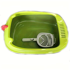 Dinosaur Cat Litter Box, Anti-splashing Basin with Shovel & Odor Eliminator
