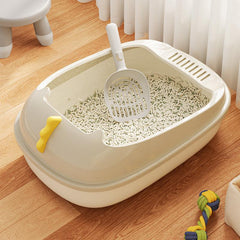 Dinosaur Cat Litter Box, Anti-splashing Basin with Shovel & Odor Eliminator