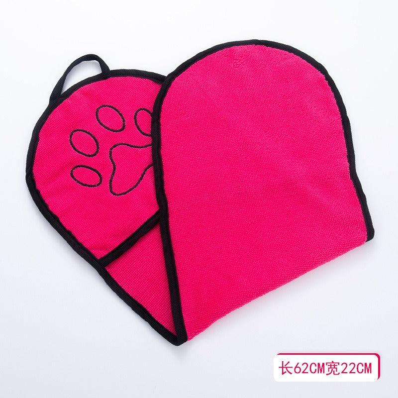 Quick Dry Pet Towel with Pocket for Dog & Cat