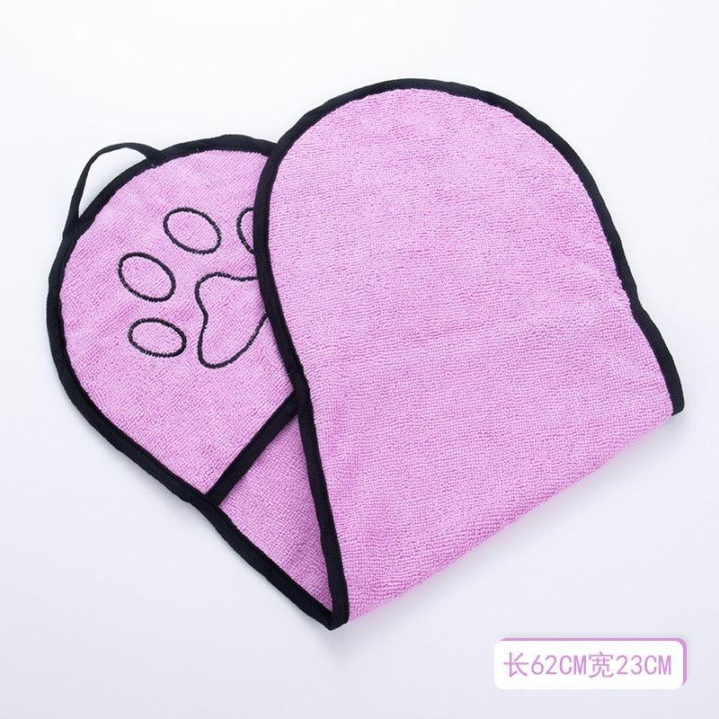 Quick Dry Pet Towel with Pocket for Dog & Cat