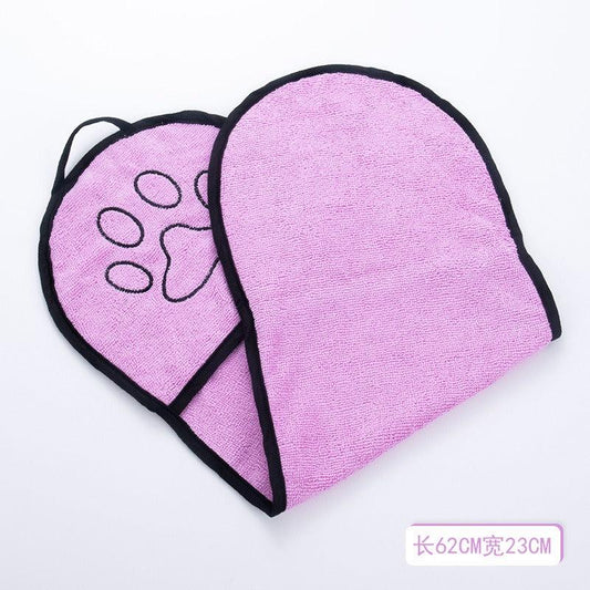 Quick Dry Pet Towel with Pocket for Dog & Cat