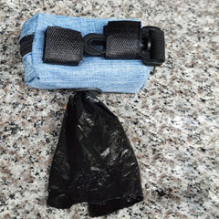 Portable Dog Poop Bag Carrier for Leash with 1 Roll Bag